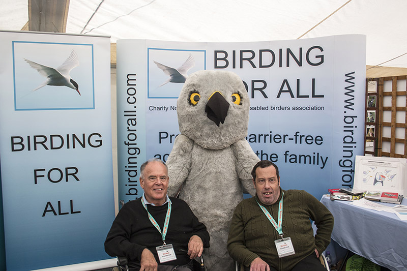 Henry Hen Harrier Meets the Team 2016 British Birdfair